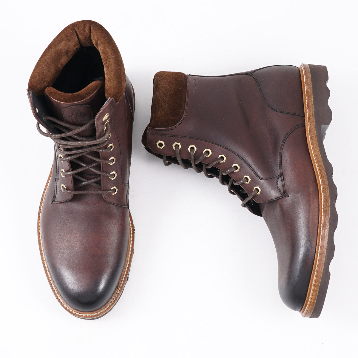 Di Bianco 'Ormea Grizzly' Premium Waxed Leather Boots for Men - Durable & Stylish Outdoor Hiking, Work & Casual Wear