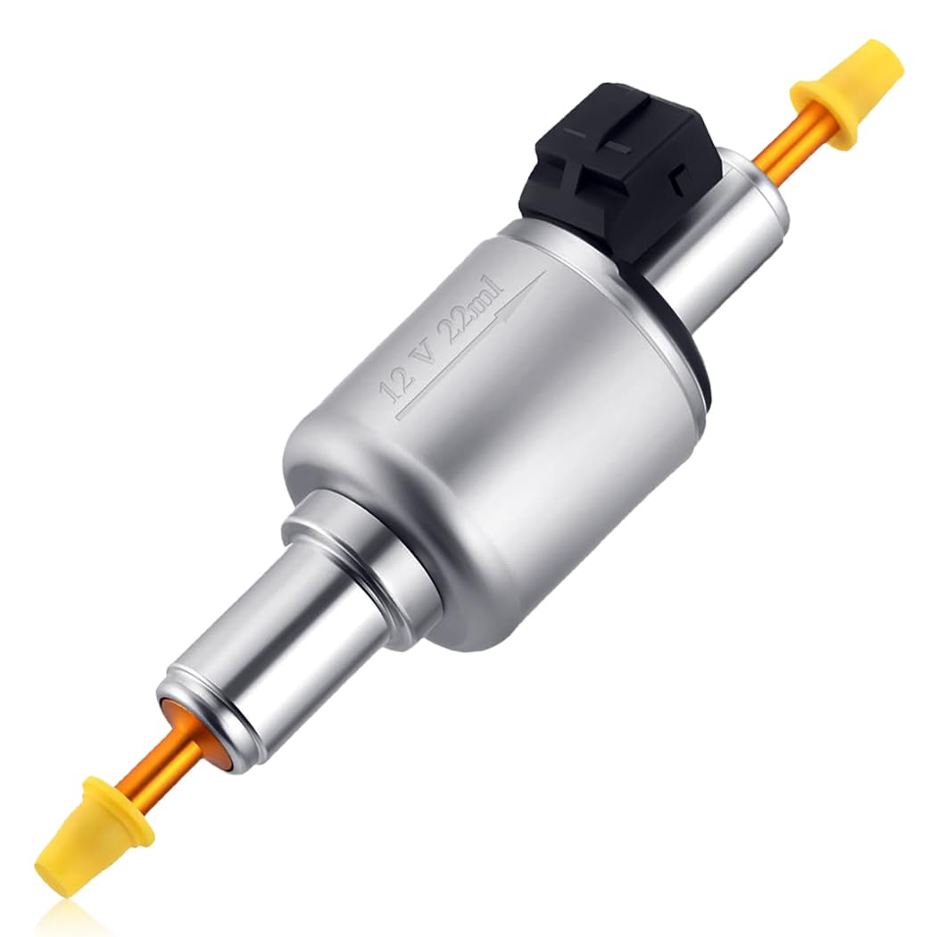 12V 22ML Diesel Heater Oil Fuel Pump - Compatible with Webasto & Eberspacher Parking Heaters (2KW 3KW 5KW 8KW) - Electric Fuel Pump for Air Heaters - Perfect for RV, Truck & Marine Heating Systems in Cold Weather