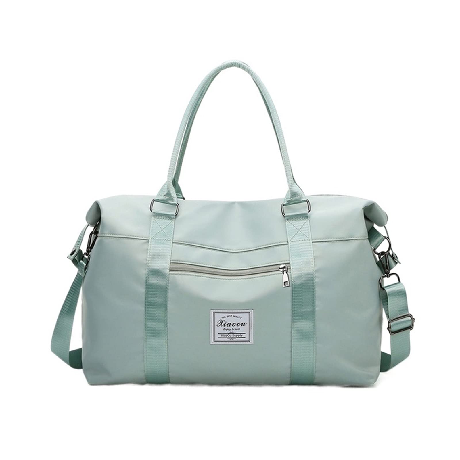 **TigerBoss Large Waterproof Gym Bag for Men & Women - Sport, Fitness, Travel, Swimming - Separate Dry/Wet Compartments - Durable Shoulder Handbag for Outdoor Activities (Green, Size S)**    *Perfect for gym workouts, swimming sessions, travel adventures, and outdoor sports – keeps your gear organized and dry!*