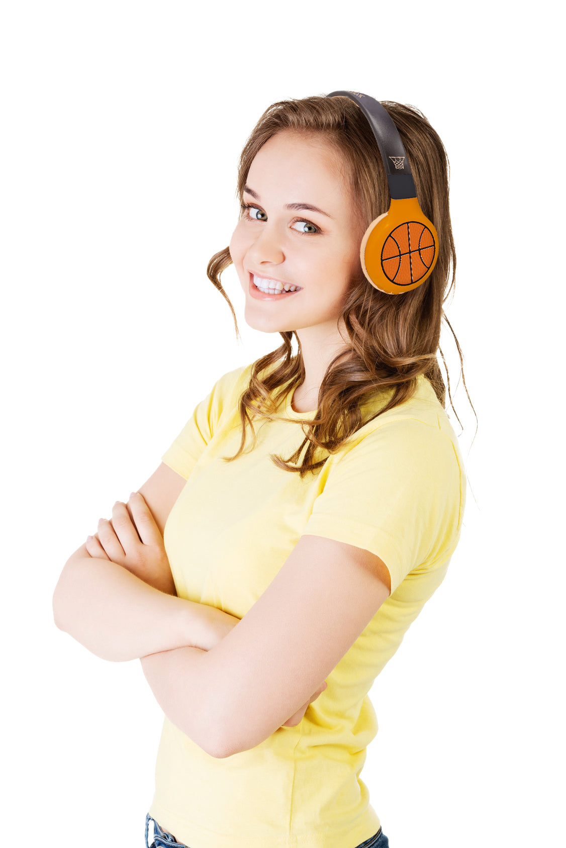 2 in 1 Bluetooth Foldable Basketball Design Wireless Headphones - Perfect for Sports, Workouts & Travel