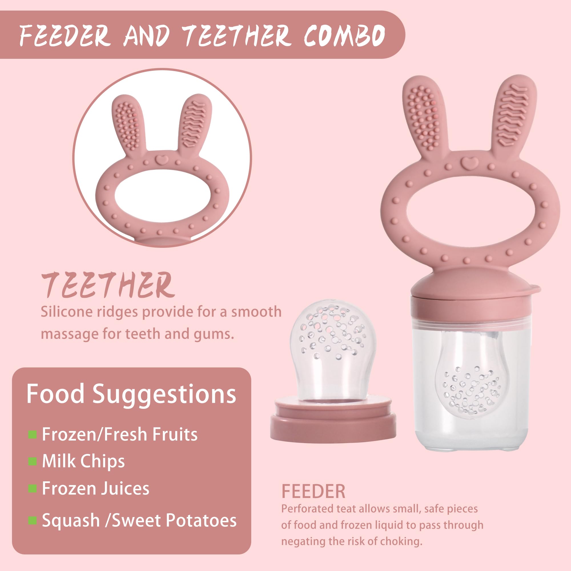 WAJIAYON 3-Pack Silicone Baby Breastmilk Popsicle Molds & Fruit Feeder - Freezer Storage Containers, Teething Pacifier & Teether for Infants (Purple) - Perfect for Homemade Baby Food & Soothing Sore Gums