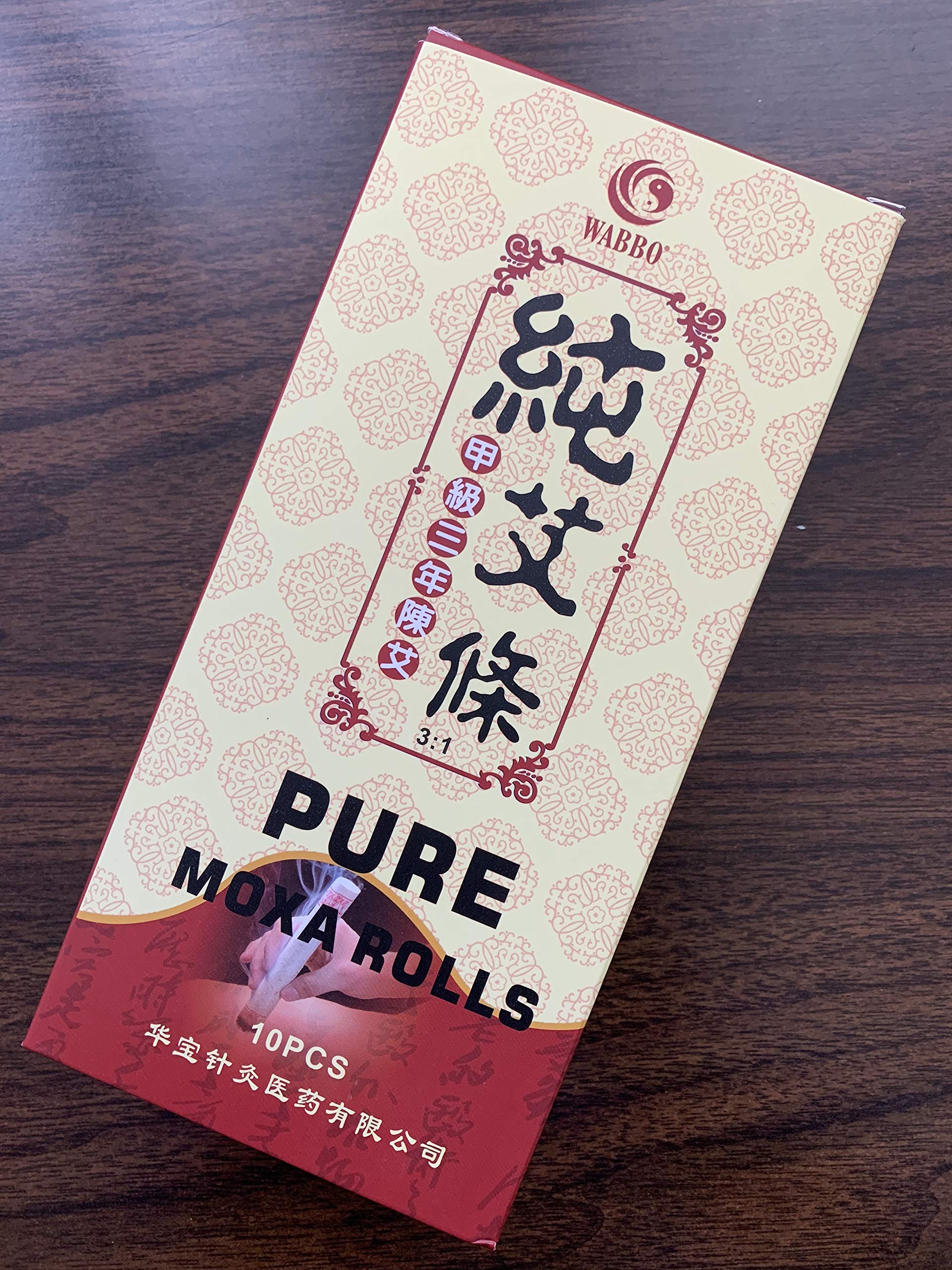 Pure Moxa Rolls for Moxibustion Therapy - 5 Boxes (50 Rolls Total) - Natural Pain Relief for Back, Neck & Joints - Perfect for Acupuncture Clinics & Home Wellness