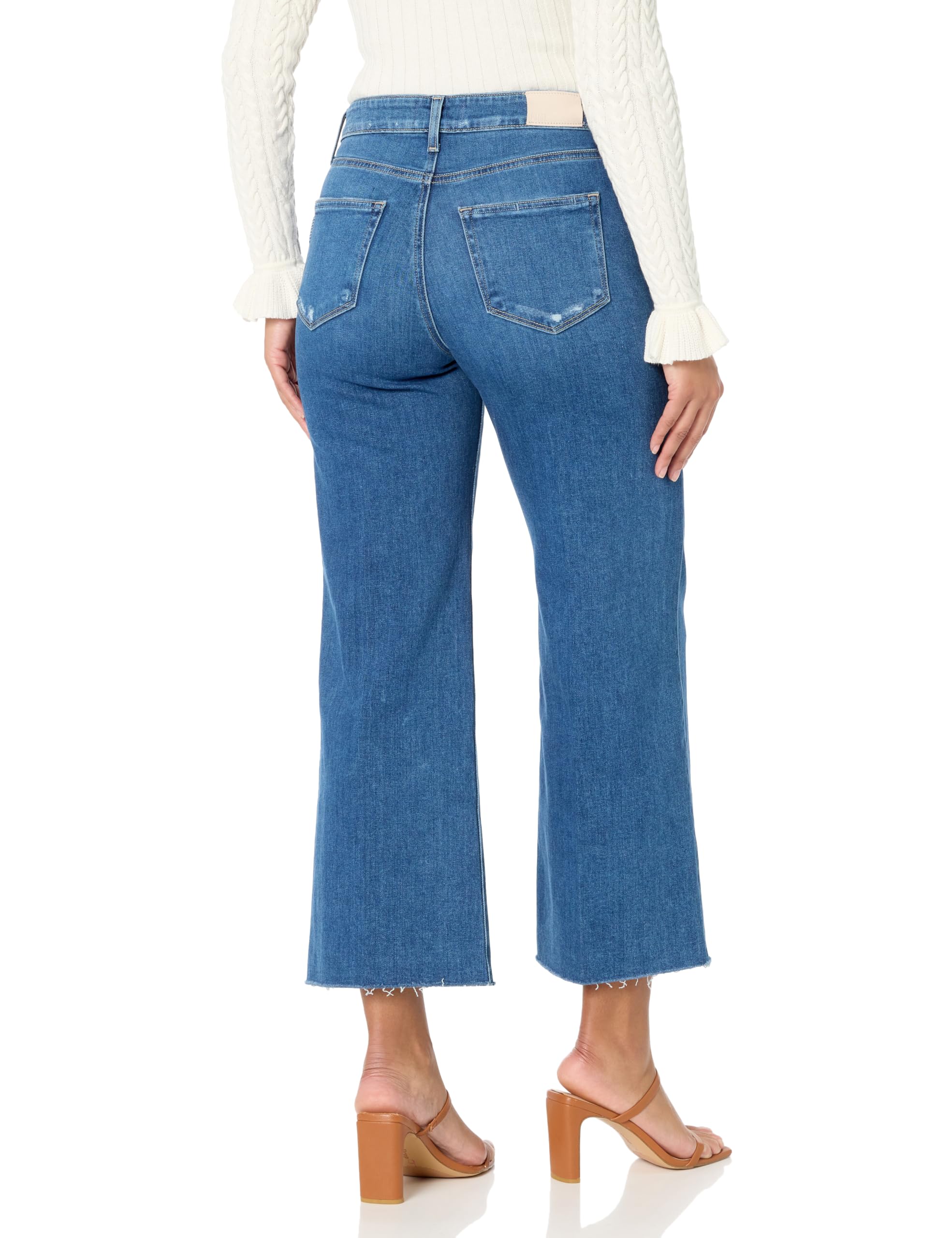 PAIGE Women's Anessa High-Rise Skinny Jeans with Raw Hem - Stretch Denim Pants for Casual Outfits & Everyday Wear