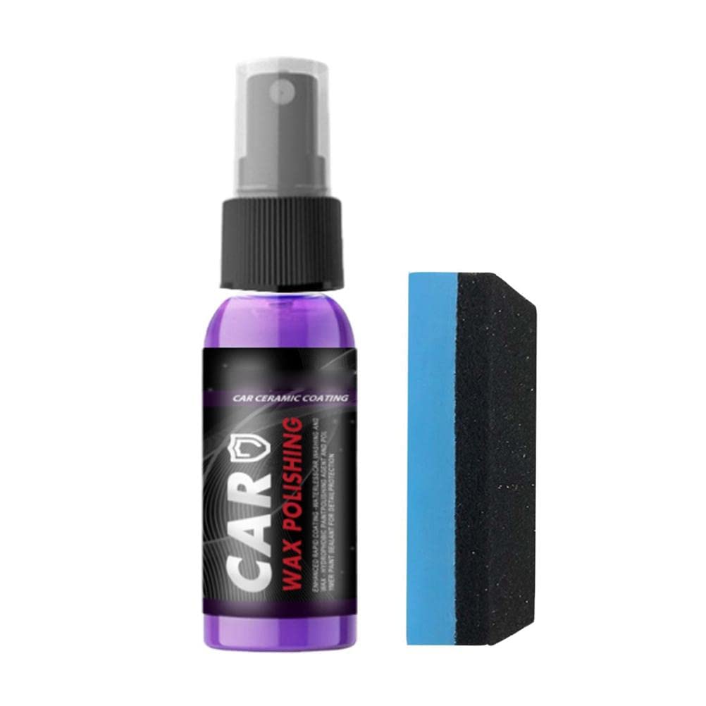 MIXCUT Nano Ceramic Coating Car Polish - 9H Scratch Resistant, Hydrophobic, High Gloss Wax for Long-Lasting Protection | Anti-Fog Quick Coat for Cars, Trucks & Motorcycles | Perfect for Detailing, Showroom Shine & Daily UV Protection
