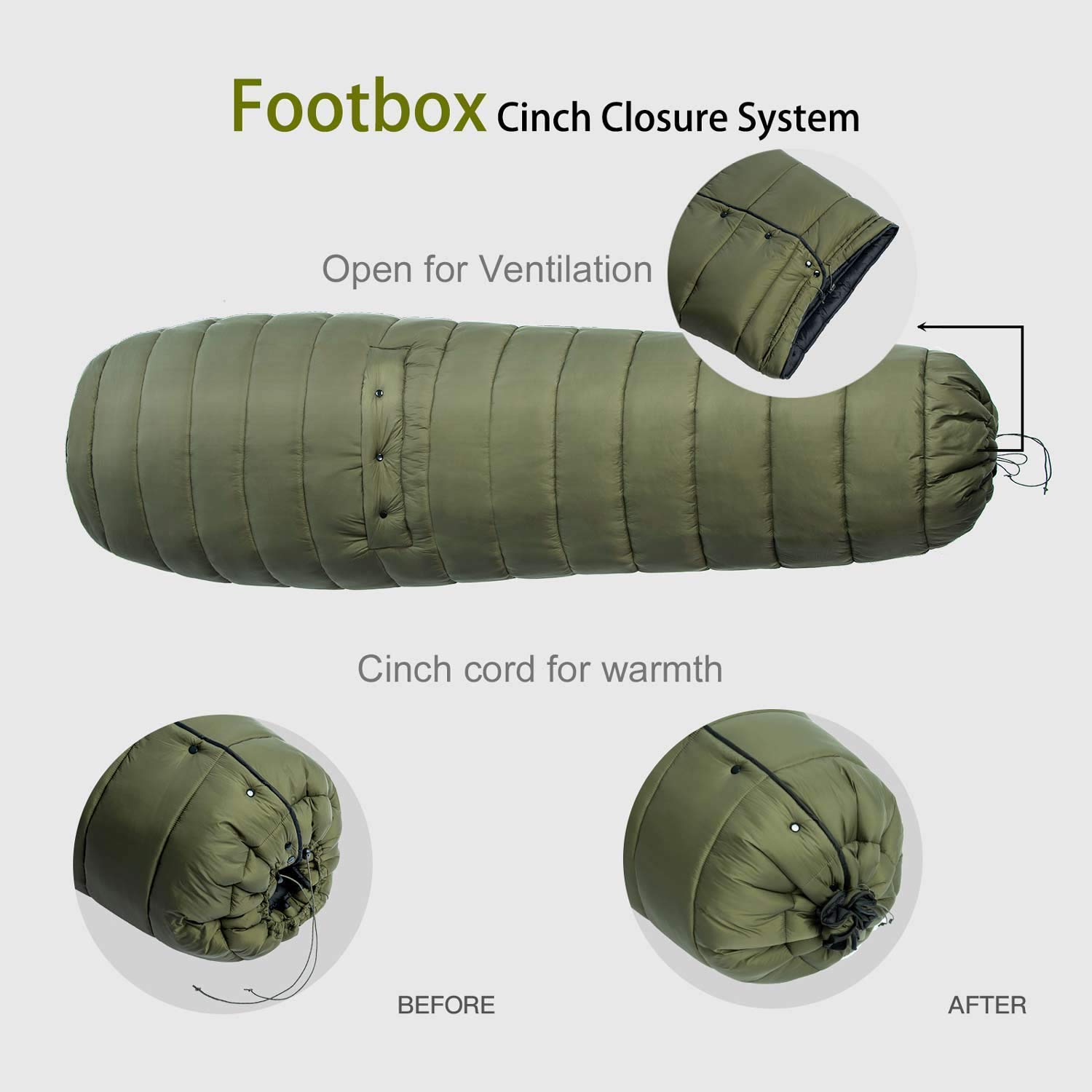 OneWind Ultralight Hammock Top Quilt - 50F Warm Sleeping Bag Alternative for Camping, Backpacking & Outdoor Adventures