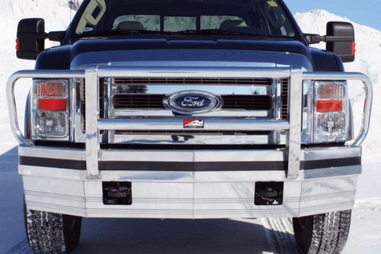 Aluminum Front Bumper for 2008-2010 Ford F450/F550 Super Duty - Heavy Duty Replacement Part - Perfect for Off-Roading, Truck Upgrades & Vehicle Protection