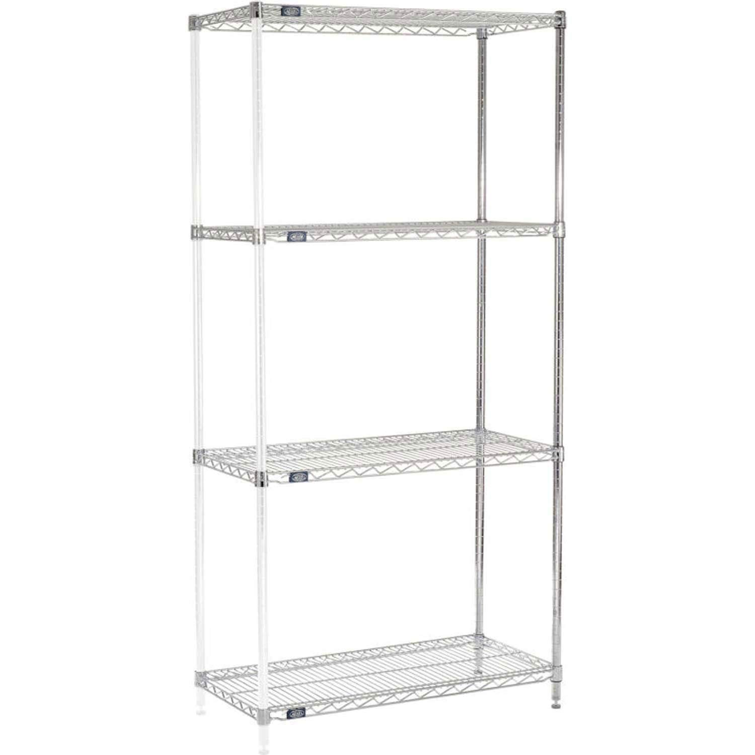 5-Tier Chrome Wire Shelving Unit - 36