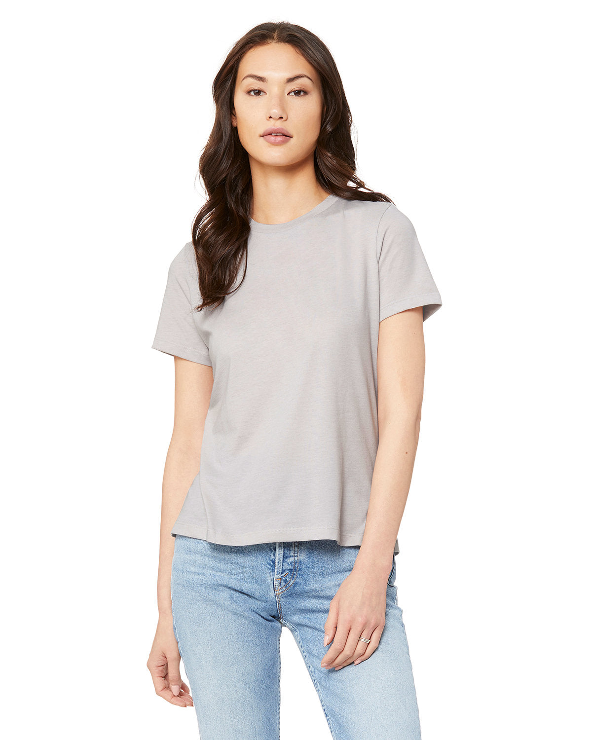 Bella + Canvas 6400CVC Women's Relaxed Fit Heather Short Sleeve T-Shirt - Soft CVC Blend Tee for Casual Wear, Gym & Everyday Comfort