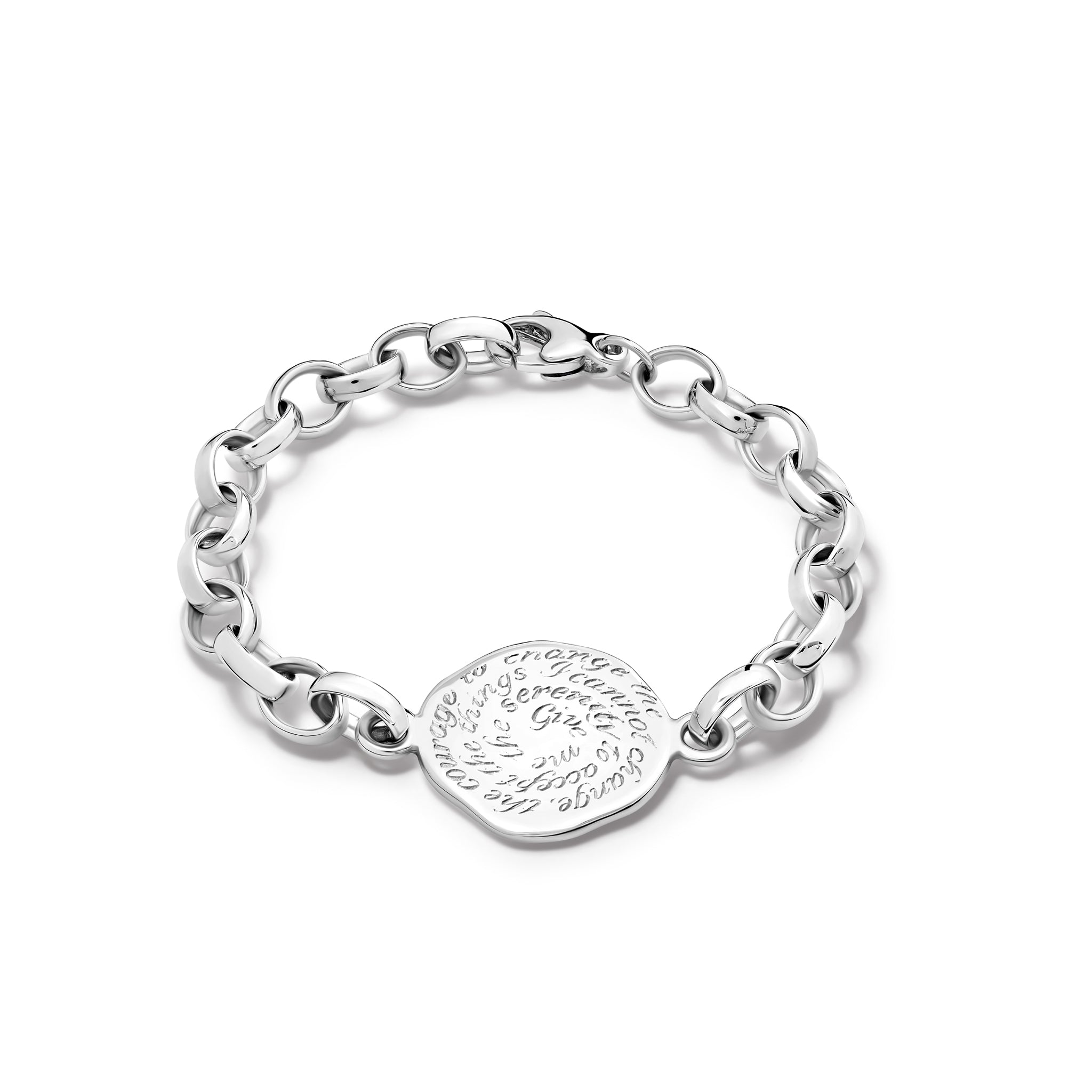 Serenity Prayer Bracelet - Sterling Silver Inspirational Jewelry for Women - Perfect for Daily Wear, Gifts & Spiritual Encouragement