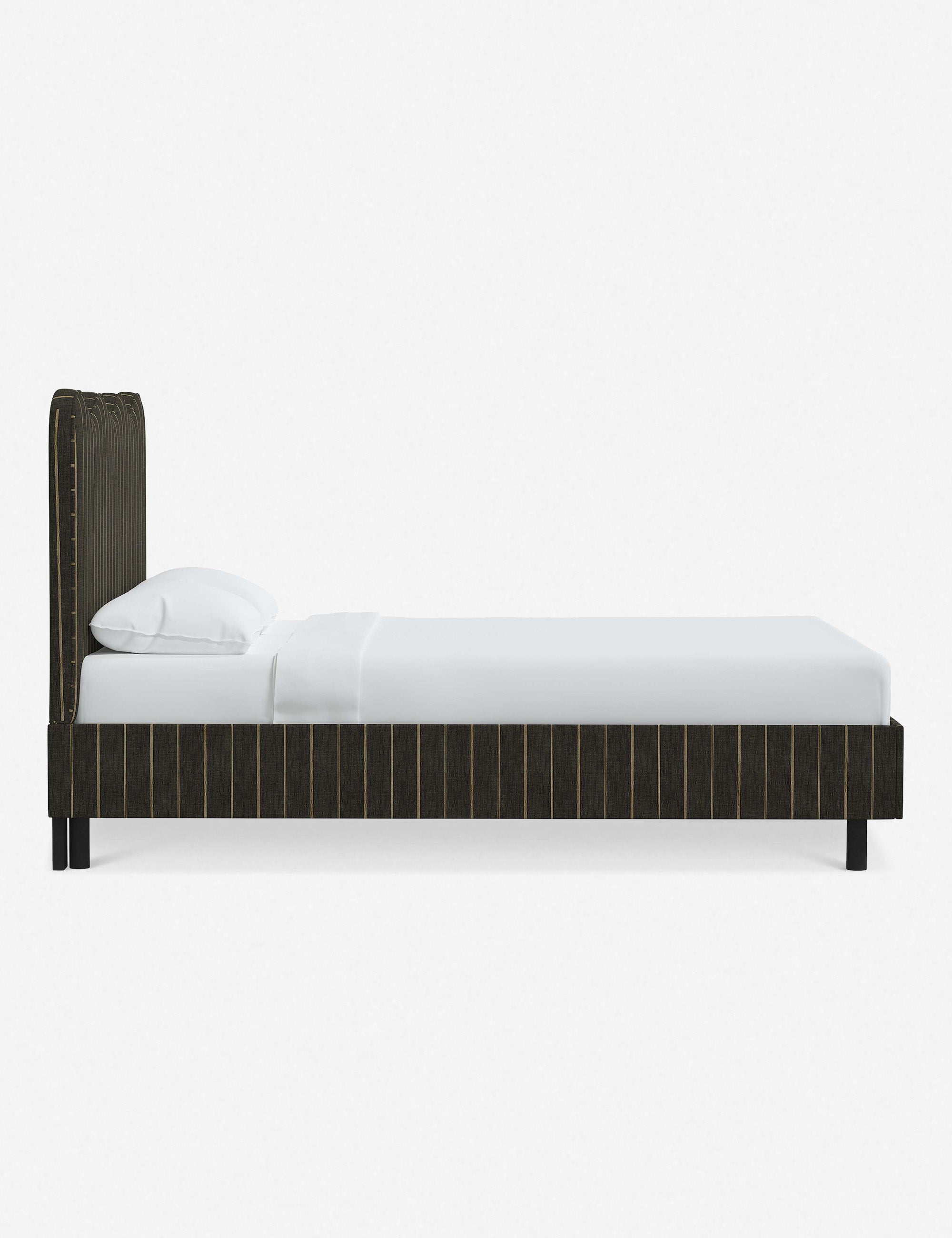 Modern Clementine Platform Bed Frame - Queen Size, Wooden Slat Support, Sturdy & Minimalist Design - Perfect for Bedrooms, Guest Rooms & Small Spaces