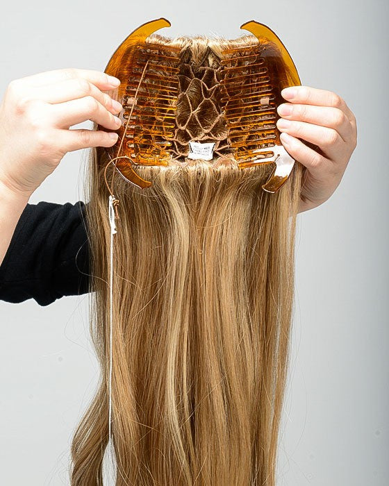 Straight On Hair Extensions Clip In - 100% Human Hair for Length & Volume - Perfect for Parties, Weddings & Everyday Styling