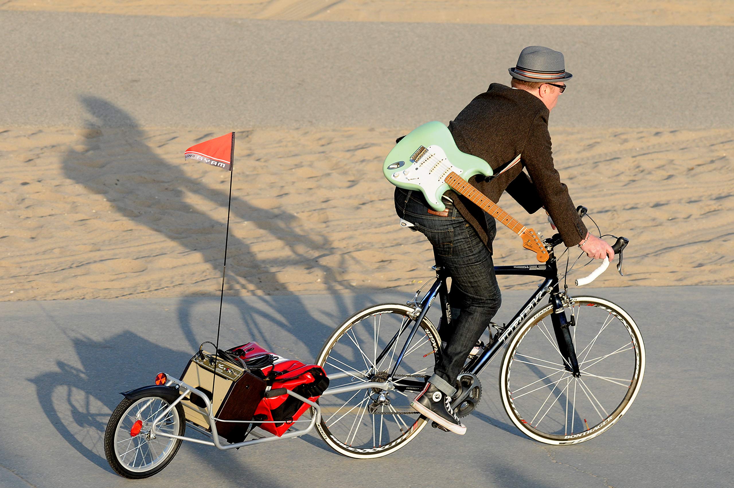 One Wheel Maya Cycle Bicycle Cargo Trailer - Heavy Duty Bike Trailer for Hauling Gear, Groceries & Kids - Perfect for Camping, Commuting & Family Outings