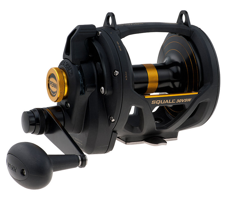 Penn Squall Lever Drag 2-Speed Conventional Fishing Reel - Saltwater & Freshwater Fishing for Tuna, Marlin & Big Game Fish