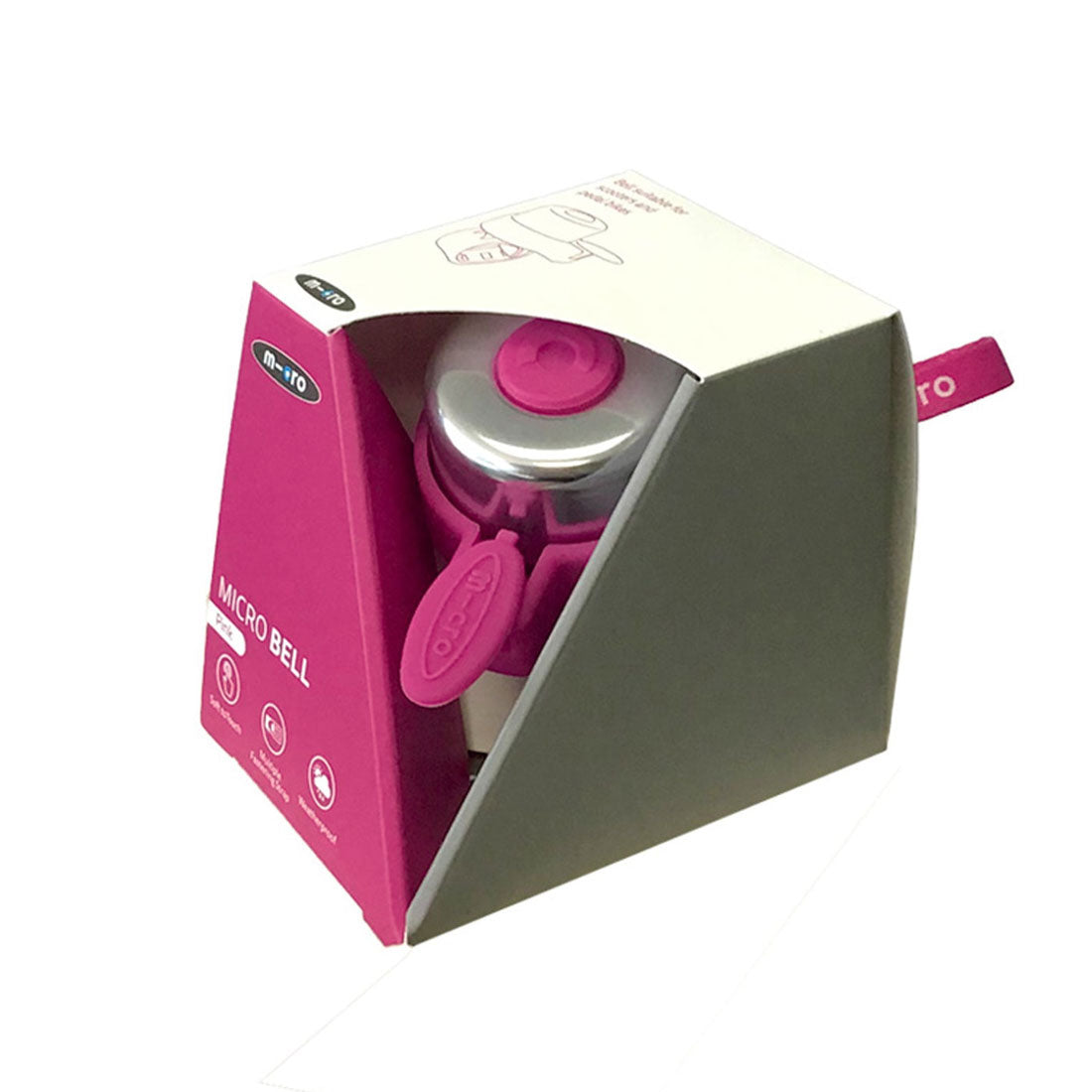 Pink Micro Scooter Bell - Loud & Durable Bicycle Accessory for Kids & Adults - Perfect for Urban Commuting & Outdoor Adventures