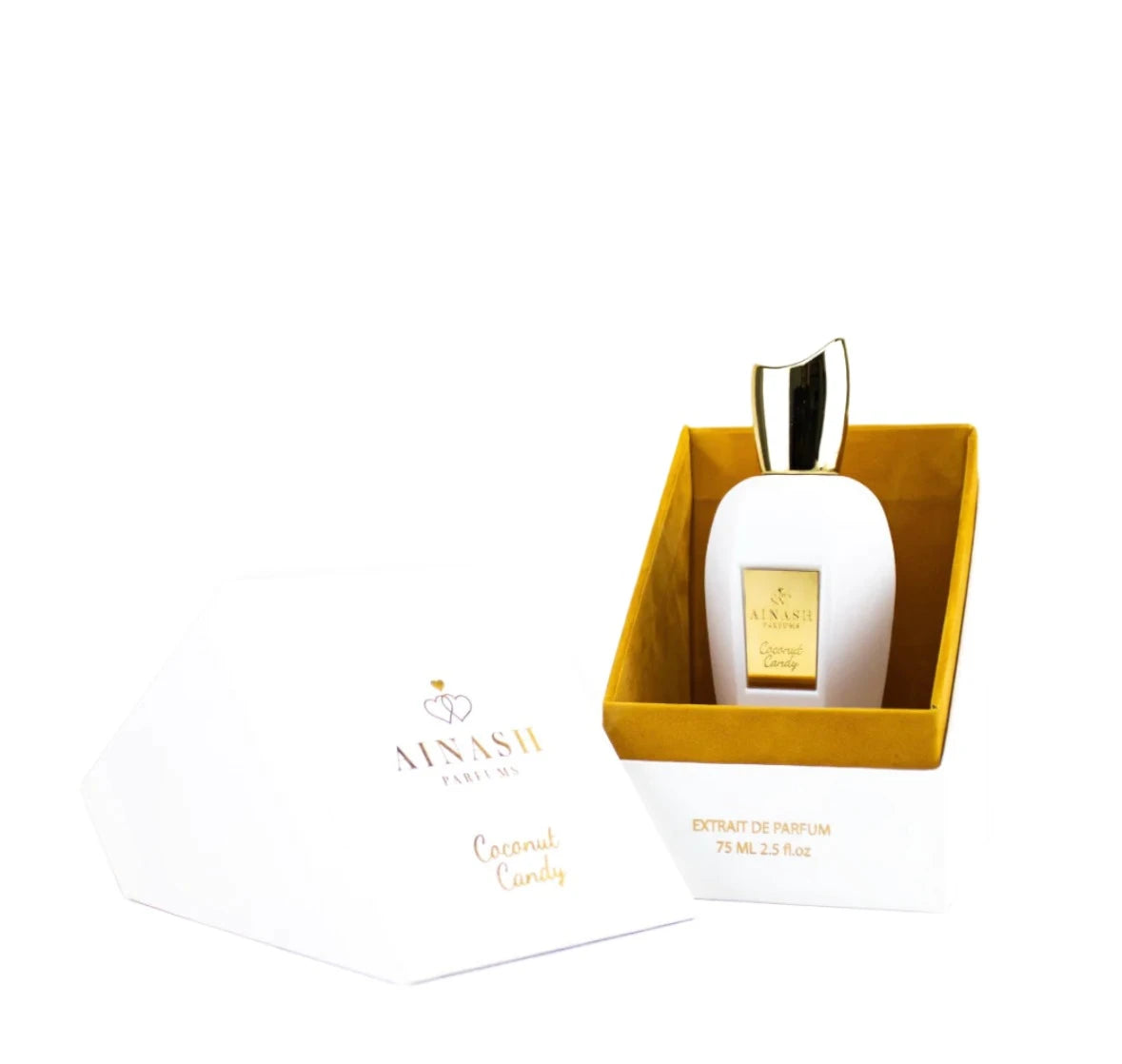 Ainash Coconut Candy 2.5 oz Eau de Parfum Unisex Fragrance - Tropical Scent for Everyday Wear & Gift Giving