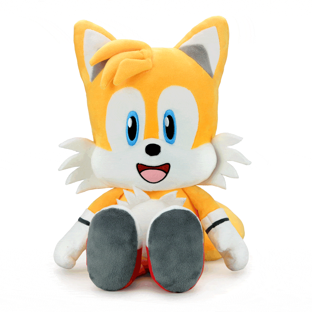 Sonic the Hedgehog Tails HugMe Shake Action Plush Toy - Soft Cuddly Collectible for Kids & Fans - Perfect for Bedtime, Gifts, and Gaming Room Decor