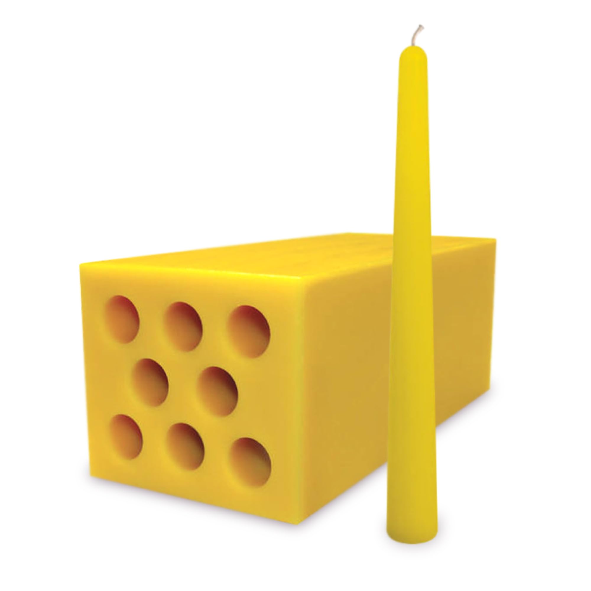 10-Inch Taper Candle Mold 8-Cavity Flexible Rubber for DIY Candle Making - Durable & Reusable Candle Molds for Beginners & Professionals - Create Elegant Wedding & Holiday Candles - Perfect for Home Decor, Romantic Dinners & Special Events