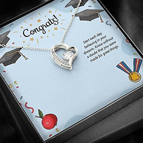 2021 Turquoise Rose Necklace for Women - Elegant Graduation Gift from Parents to Daughter, Luxury Birthday Jewelry with Message Card & Gift Box - Perfect for Special Occasions & Daily Wear