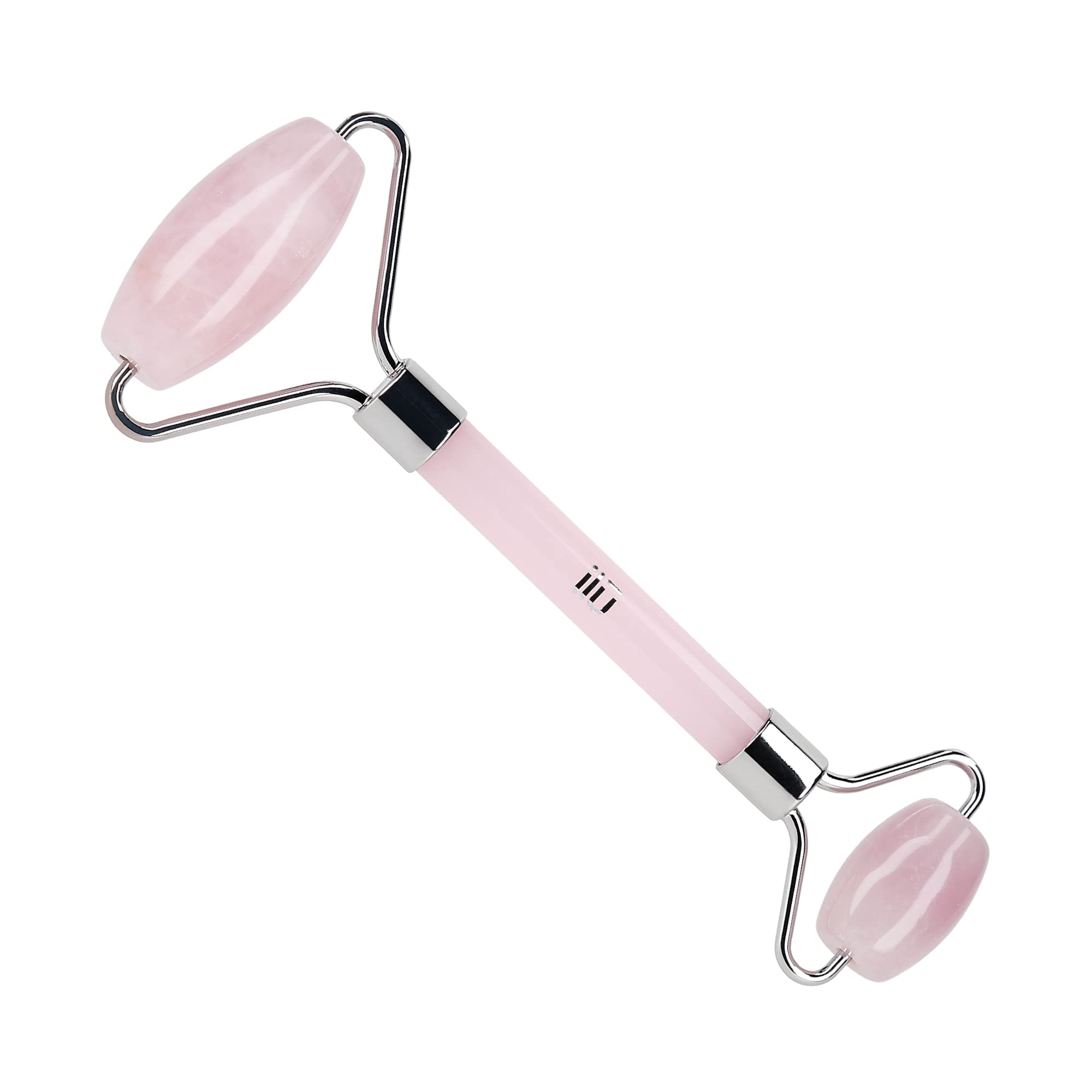 Rose Quartz Facial Roller for Face & Neck Massage - TB TOOLS FOR BEAUTY ILU MU Acc - Reduce Puffiness & Wrinkles, Improve Skin Care Routine, Perfect for Home Spa & Self-Care
