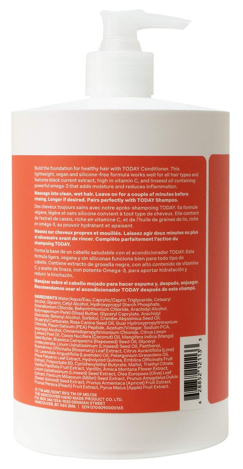 Denoue Today Hydrating & Repairing Conditioner - 33.8 Fl Oz (1 Liter) for Dry, Damaged Hair | Deep Moisturizing & Frizz Control | Salon-Quality Hair Care for Women & Men | Perfect for Daily Use & Post-Color Treatment