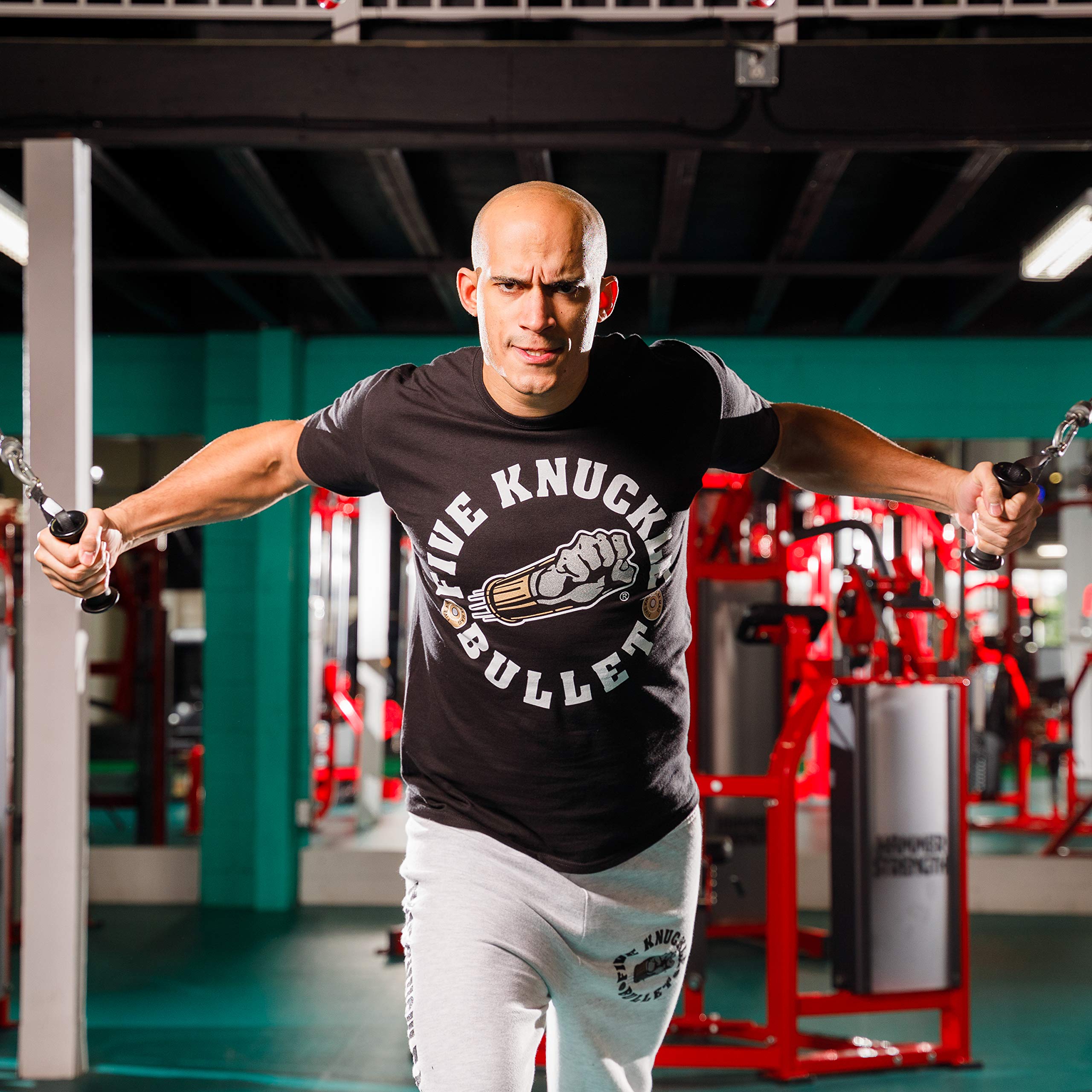 Original 44 MAG Logo T-Shirt - Heavyweight 100% Cotton Unisex Tee for Men & Women - Perfect for UFC MMA Boxing Fans, Gym Workouts & Streetwear Fashion