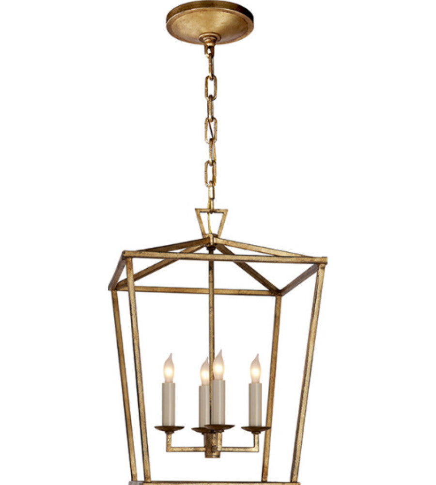 Visual Comfort Darlana Lantern 1 – Elegant Outdoor/Indoor Hanging Light Fixture for Patio, Porch & Entryway
