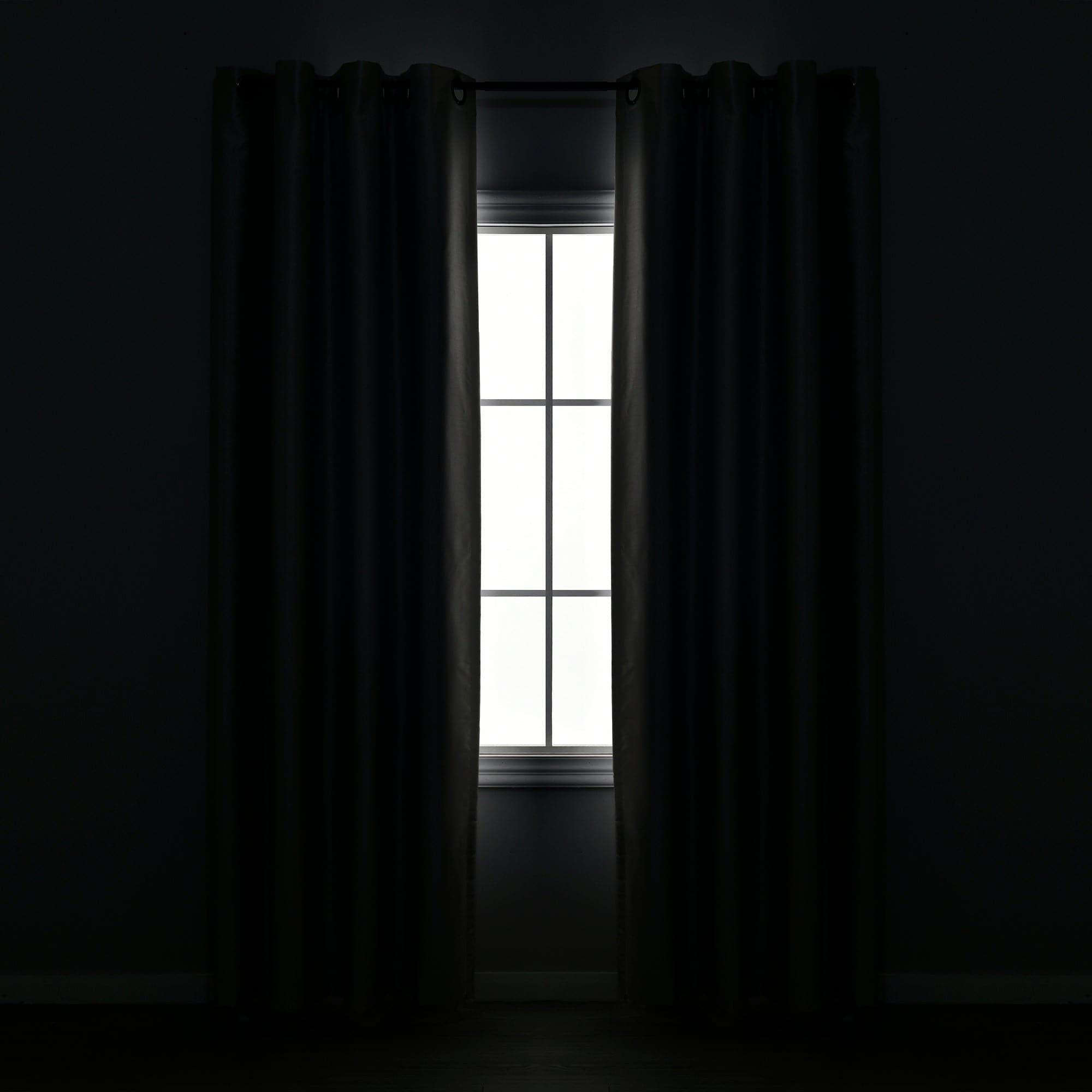 Faux Silk 100% Blackout Window Curtain Panel - Thermal Insulated Room Darkening Drapes for Bedroom & Living Room - Noise Reducing & Energy Saving Home Decor