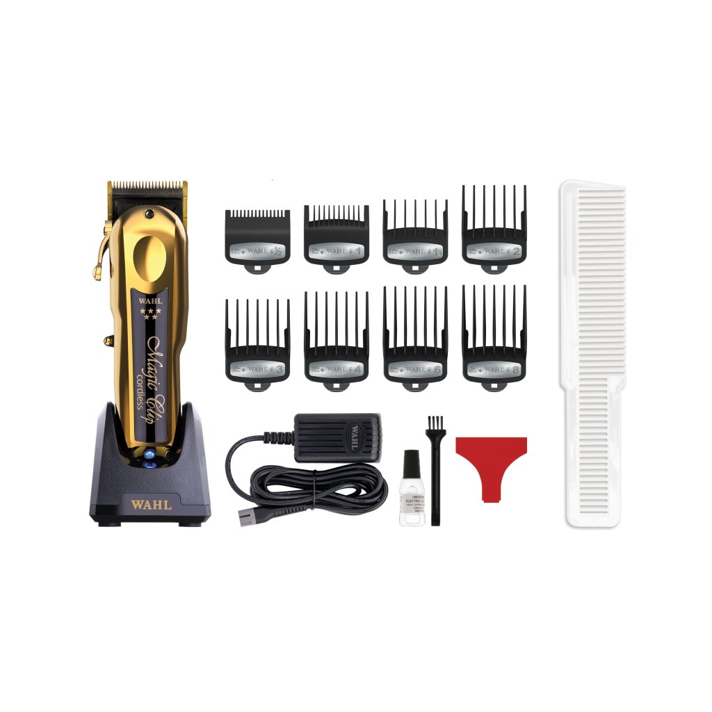 5 STAR Cordless Lithium Magic Clip Hair Clipper - Professional Gold Trimmer for Men & Women - Perfect for Home Haircuts, Barbershops, and Styling