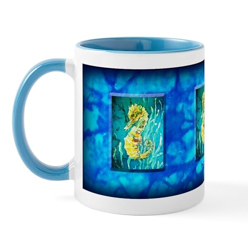 White/Blue Inside - Seahorse Blue Mug