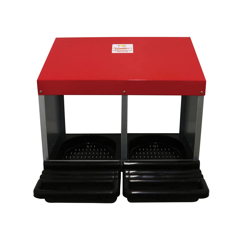 Stromberg's Double Roll Out Nest Box for Chickens - Easy Egg Collection & Cleaning - Perfect for Backyard Coops & Poultry Farms