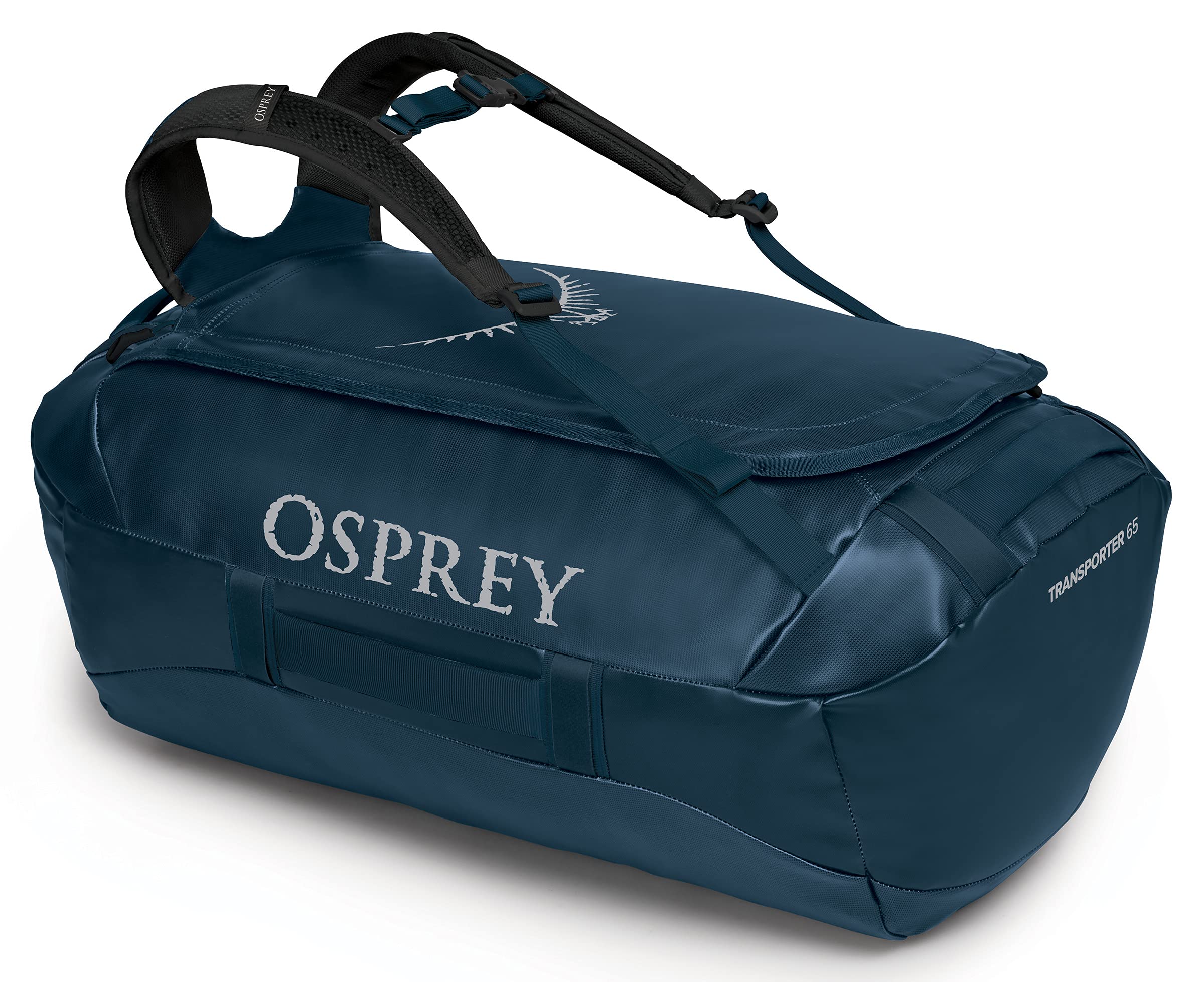 Osprey Unisex-Adult Transporter 65 Duffel Bag - Waterproof Travel Duffel for Camping, Hiking & Air Travel - Durable Carry-On Luggage with Shoulder Straps