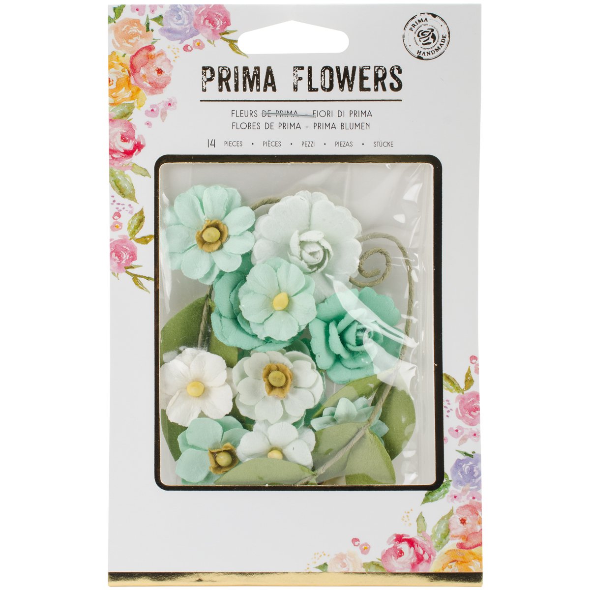 Prima Marketing Prima Flowers-Muir - Premium Watercolor Paper Flowers for Scrapbooking, Card Making, and DIY Crafts - Perfect for Wedding Invitations, Home Decor, and Gift Wrapping