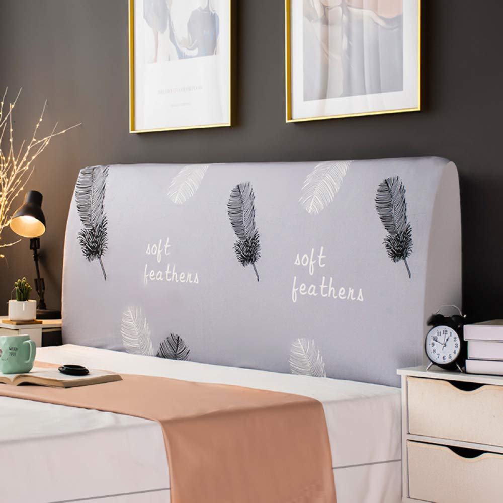 Stretchable Dustproof Bed Headboard Slipcover Protector - Fits Twin, Queen, Full & California King Size Beds | Decorative Headboard Cover (Color: 5-12065CM) for Home & Bedroom Décor | Perfect for Dust Protection & Style Upgrade