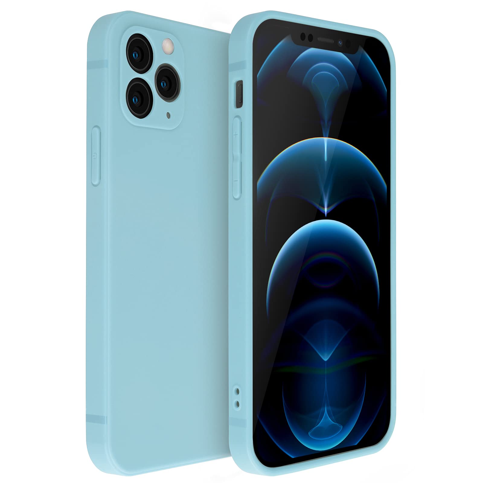 Peafowl iPhone 11 Pro Max Case - Matte Silicone Gel Cover with Full Body Protection, Anti-Scratch & Shockproof | Compatible with 6.5 inch iPhone 11 Pro Max (Ash Blue) - Perfect for Daily Use, Travel & Outdoor Activities