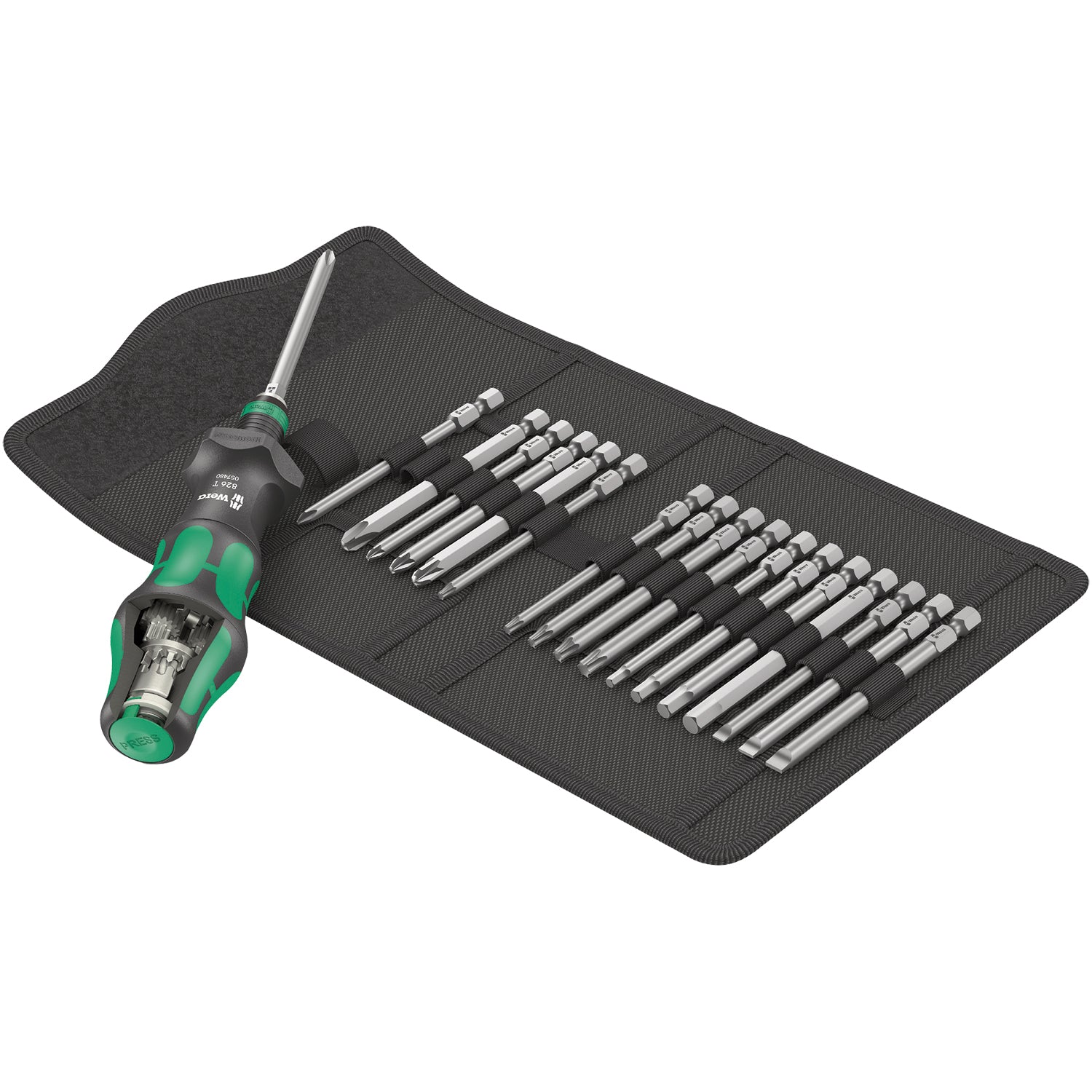 Wera Kraftform Kompakt Turbo 1 Screwdriver Set - 19 Piece Premium Screwdriver Kit with Magnetic Tips for Professional & DIY Use - Perfect for Home Repair, Automotive, and Electronics Maintenance