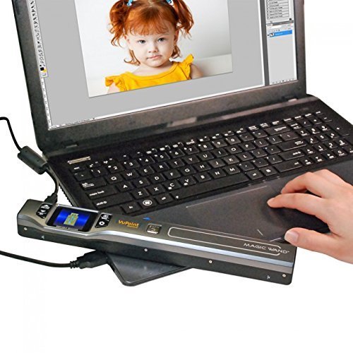 PDSDK-ST470R-VP Magic Wand Portable Scanner ST470 with Docking Station - High-Speed Document Scanning for Office, Home & Business Use
