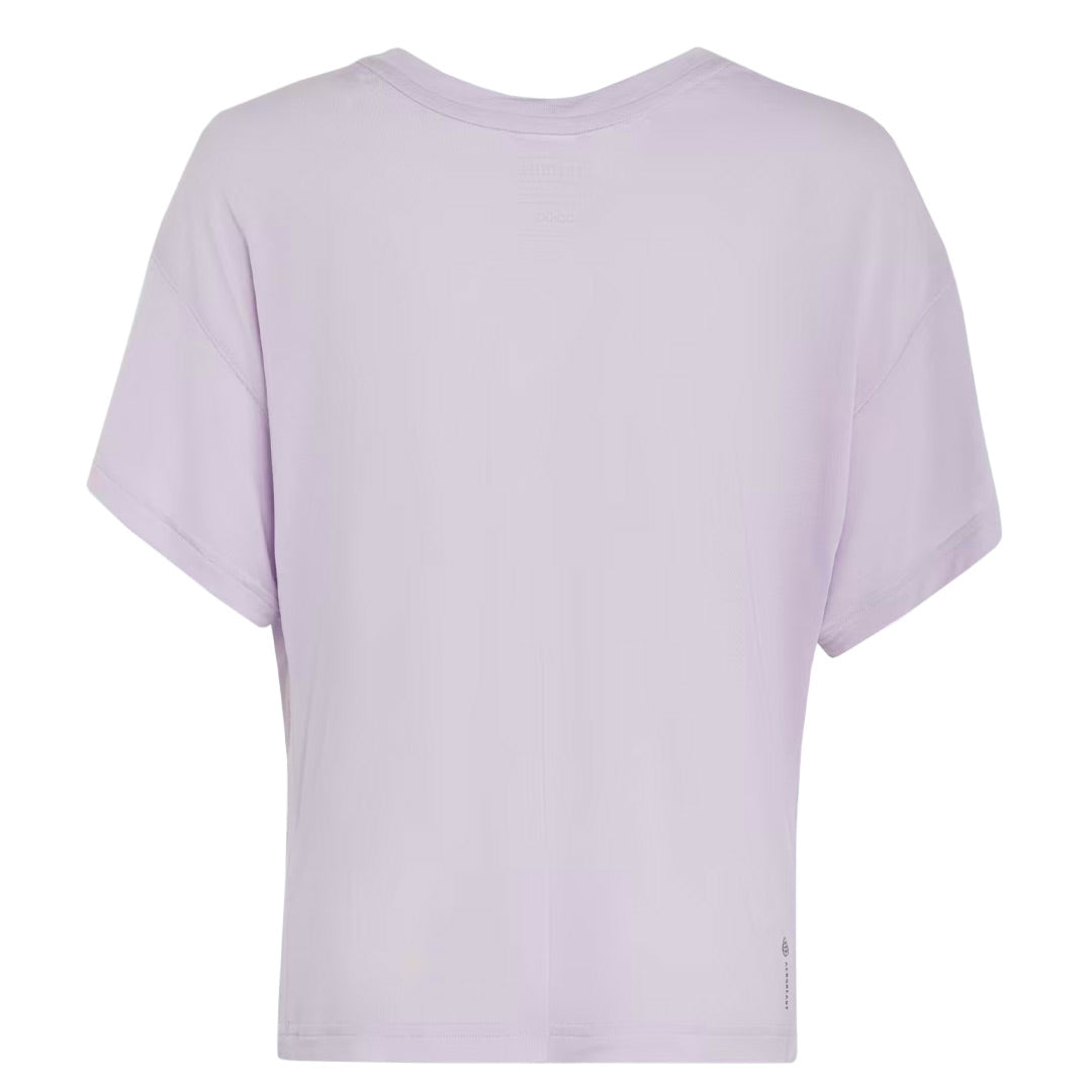 Adidas Girls' Junior Yoga Aeroready Loose Fit T-Shirt (IC0322) - Comfortable & Breathable Workout Top for Yoga, Gym & Casual Wear