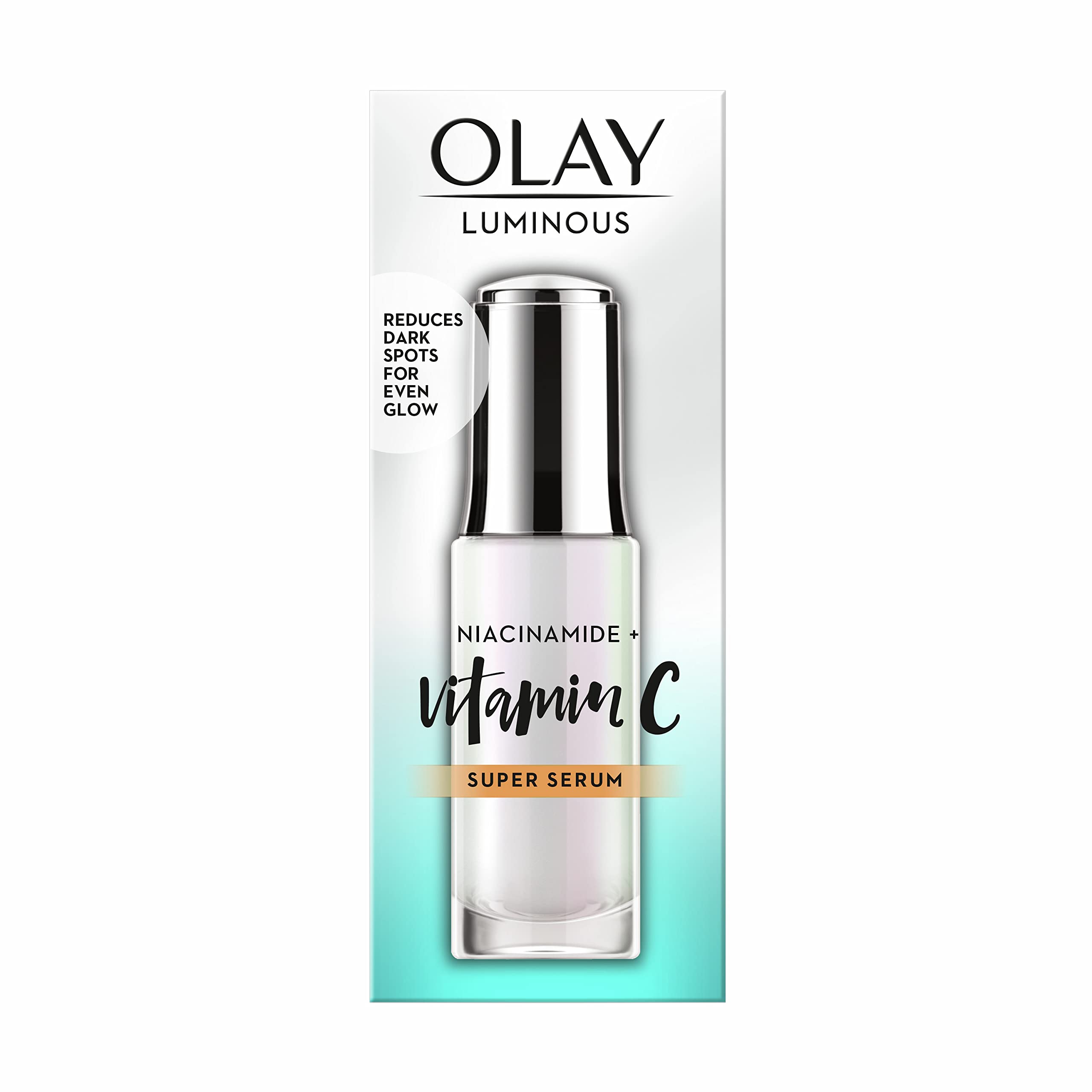 Olay Luminous Niacinamide + Super Serum 30ml - Brightening Face Serum with Vitamin B3 for Glowing Skin | Day & Night Moisturizer for Dark Spots & Uneven Tone | Perfect for Daily Skincare Routine