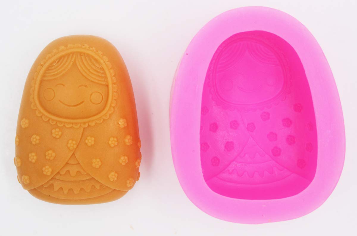 Longzang Smile Face S0176 Silicone Soap Mold - DIY Handmade Craft Art Soap Making Kit for Bath Bombs, Candles & Home Decor (Set of 1)