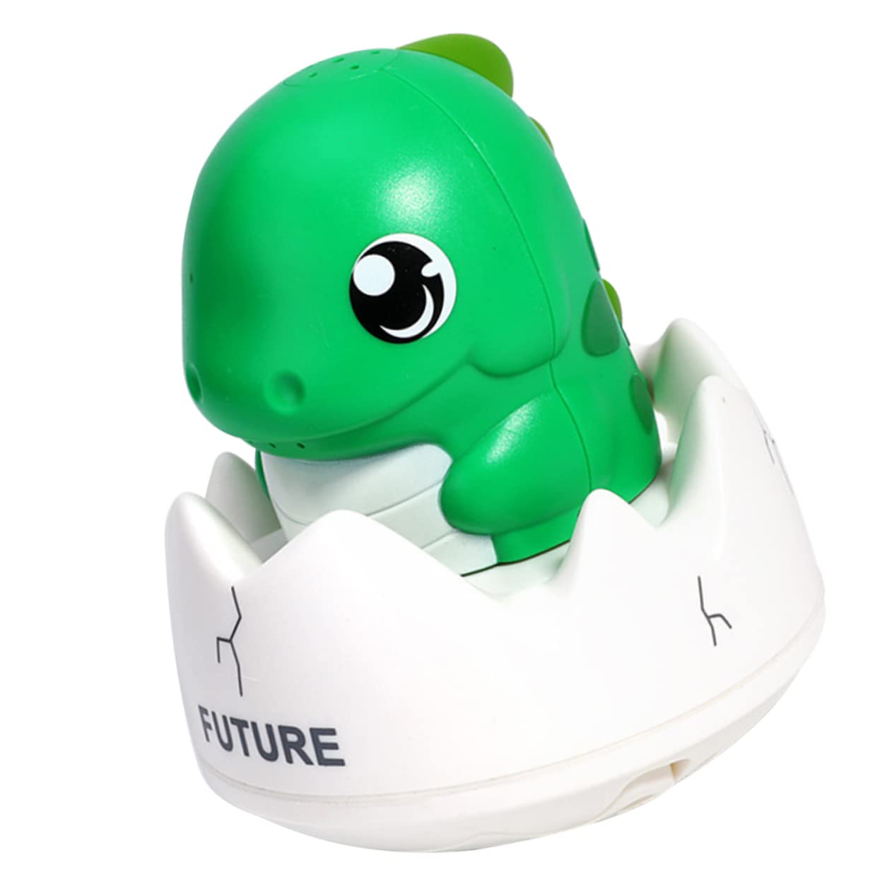 HEMOTON 3-Piece Dinosaur Bath Toys Set with 1200mAh Battery - Waterproof Green Rubber Bathtub Toys for Kids, Perfect for Bath Time Fun & Sensory Play
