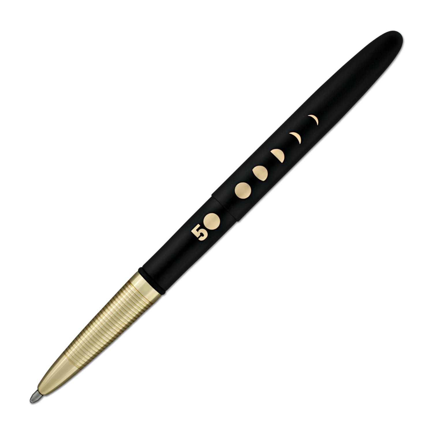 Fisher Space 50th Anniversary Black Matte Ballpoint Pen - Premium Writing Instrument for Professionals, Collectors & Space Enthusiasts - Ideal for Office, Gifts & Special Occasions