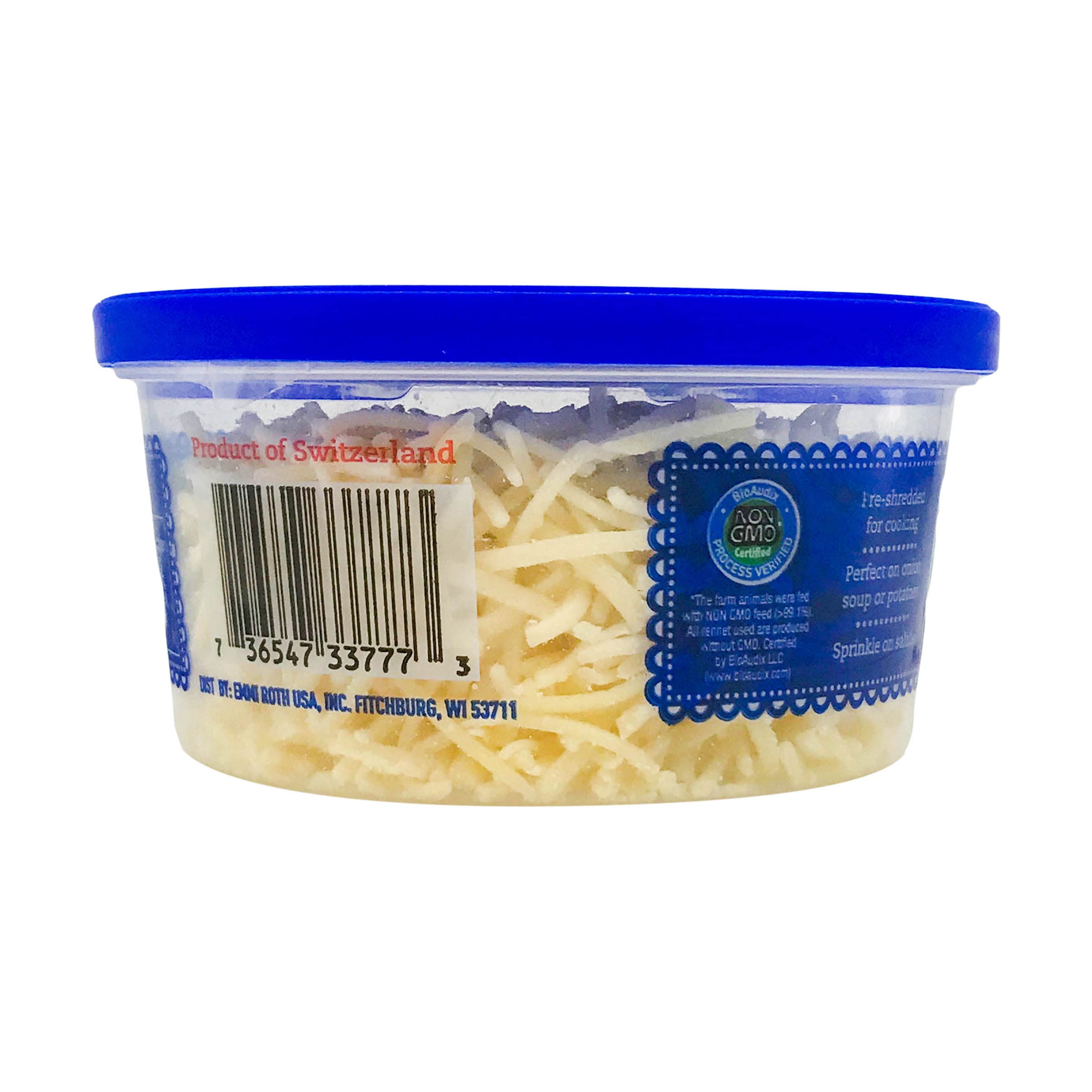 Emmi Shredded Gruyere Cheese - 3.5 oz (100g) | Premium Swiss Cheese for Cooking, Baking & Snacking | Perfect for Fondue, Sandwiches & Salads
