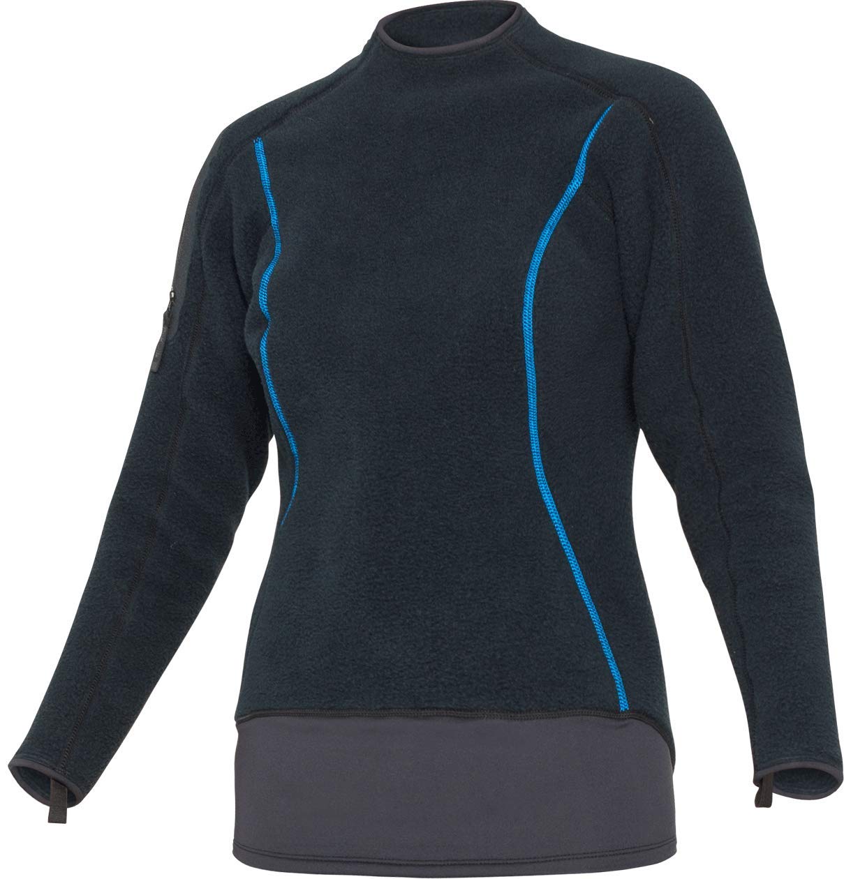 SB System Mid Layer Top for Women - Lightweight Thermal Base Layer, Moisture-Wicking & Breathable Black Shirt for Hiking, Running & Outdoor Activities