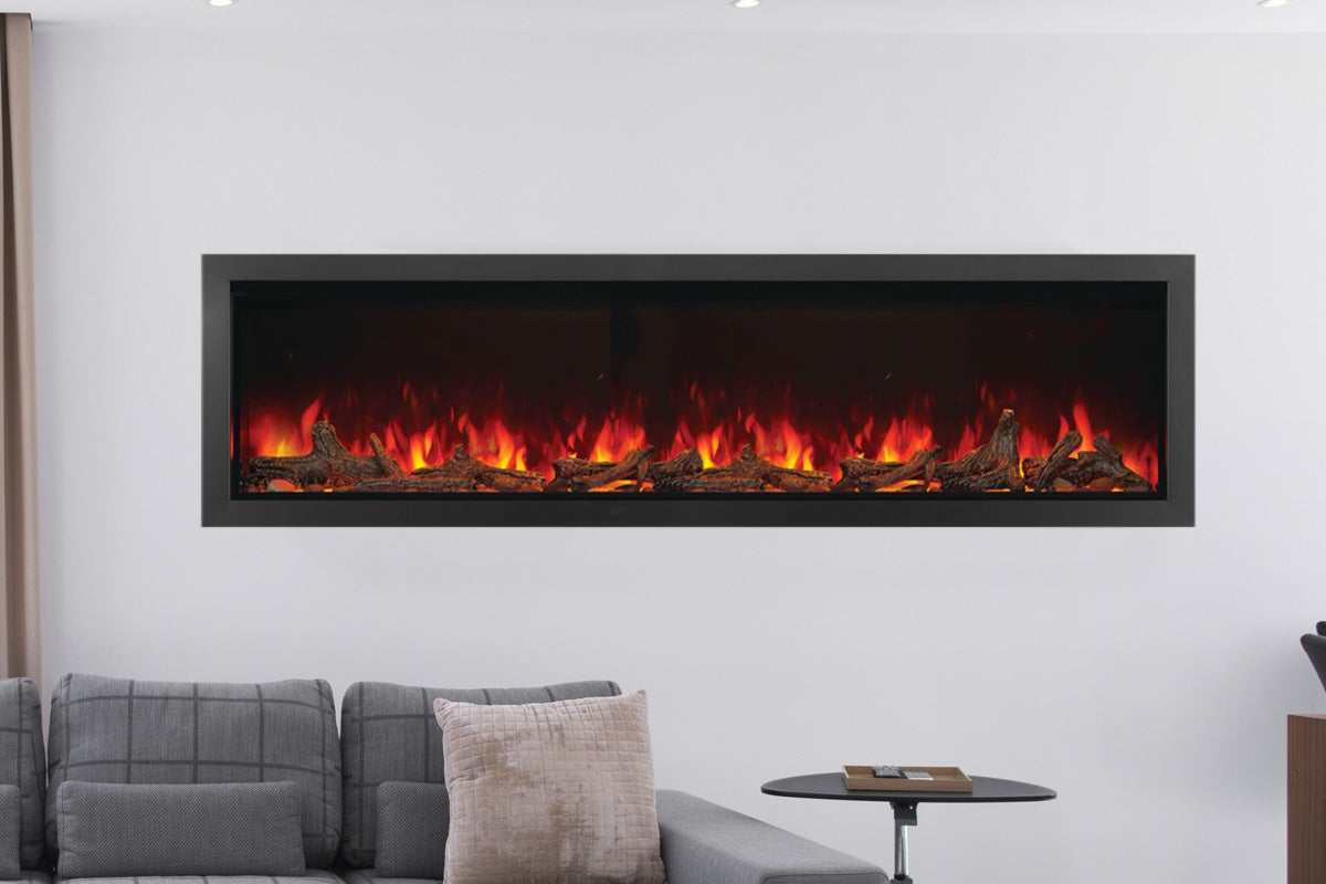Napoleon Astound 74 Smart Built-In Linear Electric Fireplace - Modern Heating Solution for Living Room, Bedroom & Office - Energy Efficient & Remote Controlled