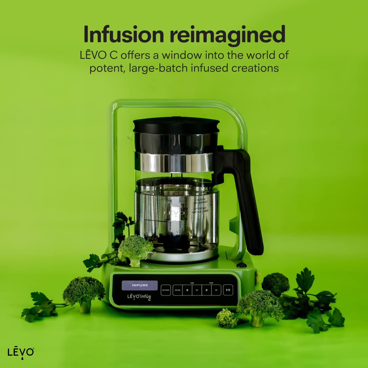 LEVO C - Large Batch Herbal Oil Infusion Machine | Botanical Extractor & Decarboxylator for Edible Infusions | Perfect for Making Infused Gummies, Tinctures, Brownies, Butter & More (Butter Yellow) | Ideal for Home Cooking, Baking & DIY Herbal Remedies