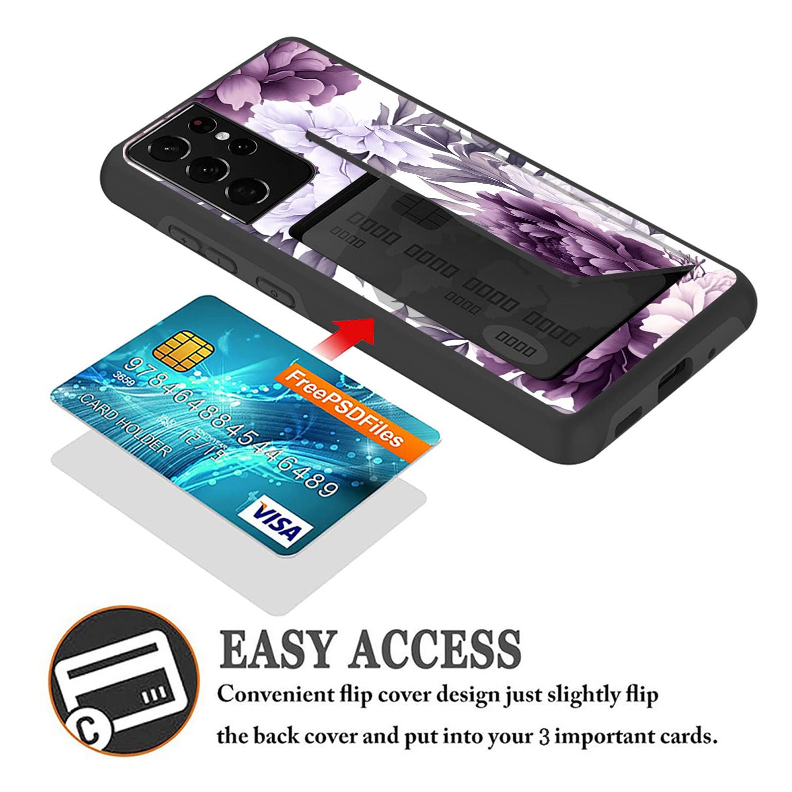 Shockproof Armor Hybrid Case for Samsung Galaxy S21 Ultra 6.8