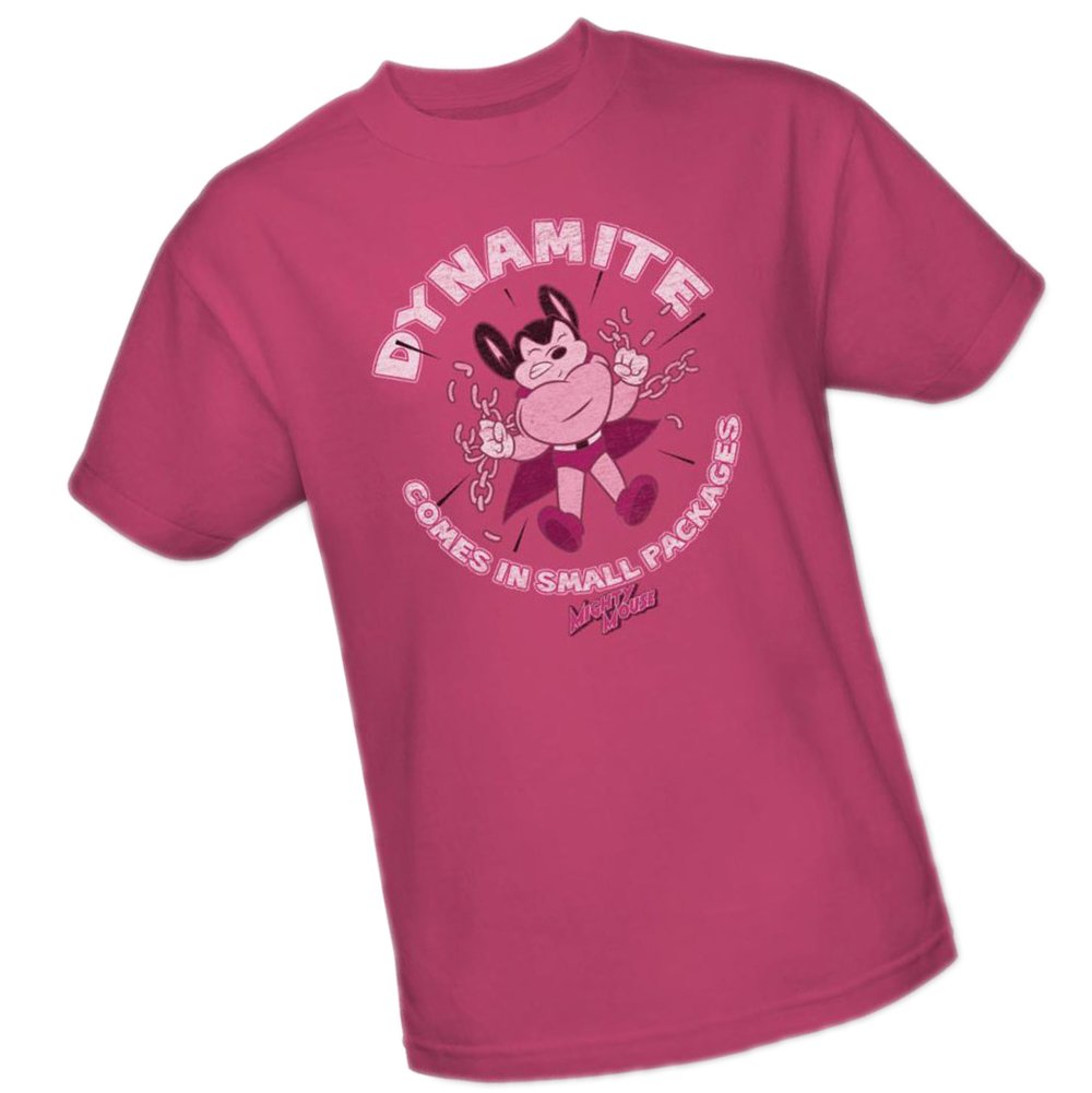 Dynamite Mighty Mouse Graphic Adult T-Shirt - Cool Cartoon Tee for Men & Women - Perfect for Casual Wear, Parties & Gifts