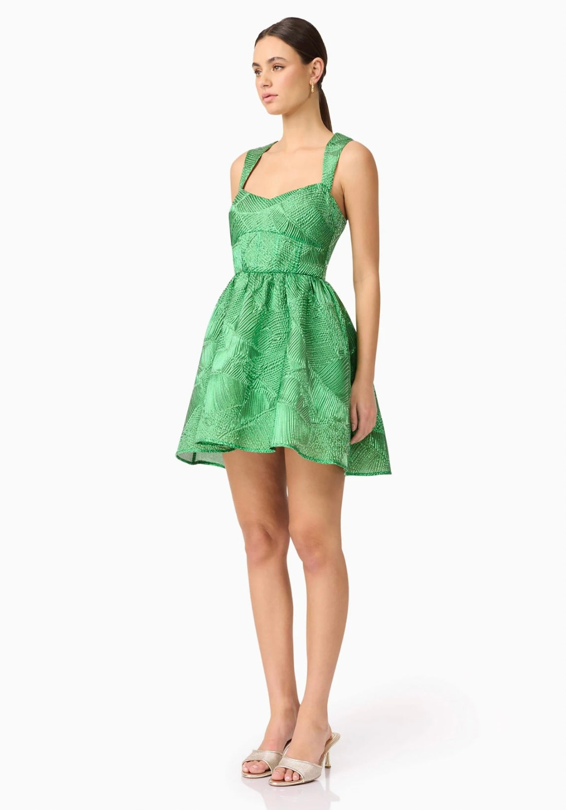 Ginnifer Green A-Line Mini Dress for Women - Flirty Summer Party & Cocktail Outfit