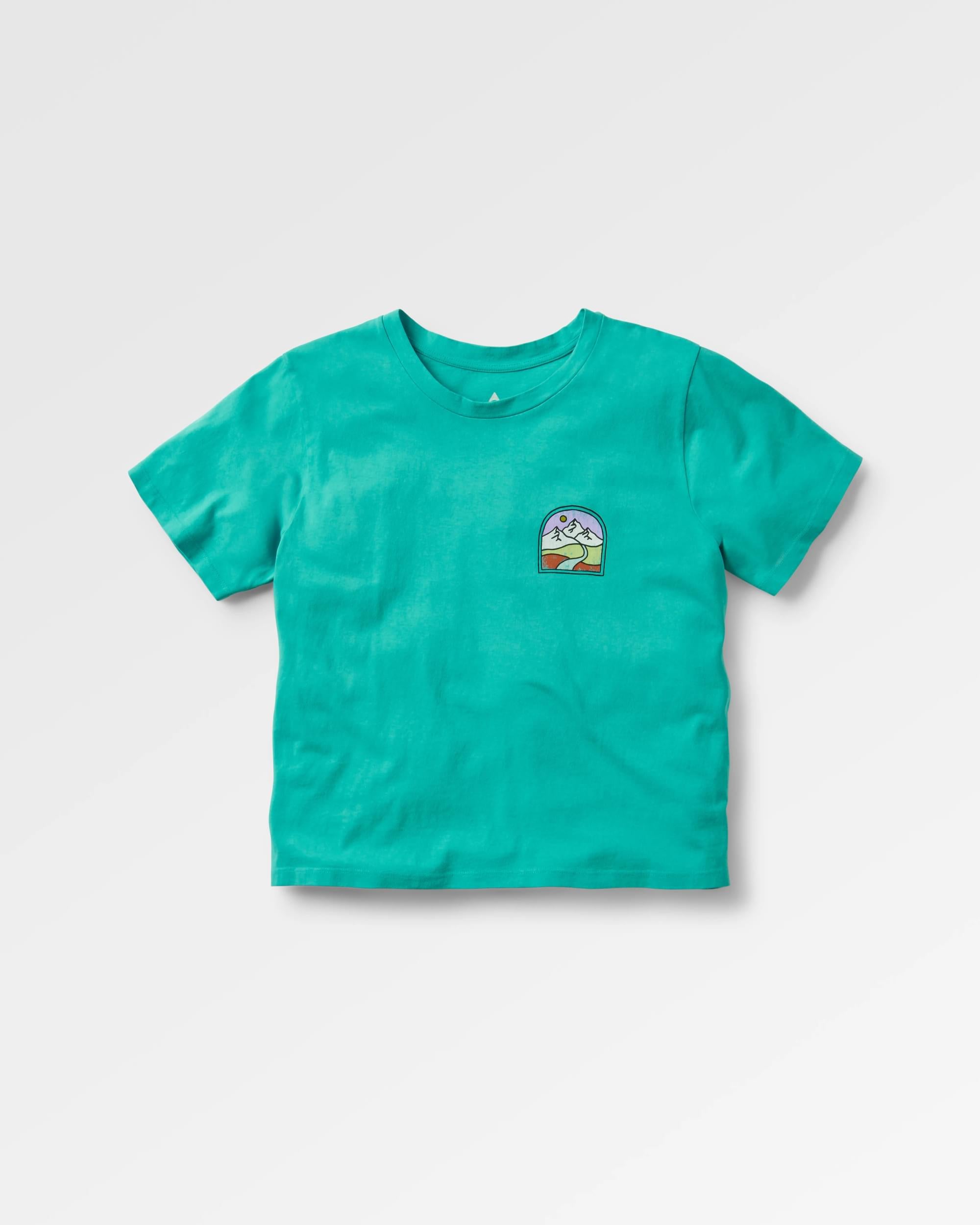 Friday Collective Eco-Friendly Recycled Cotton T-Shirt - Viridian Green | Sustainable Casual Wear for Everyday Outfits & Outdoor Activities