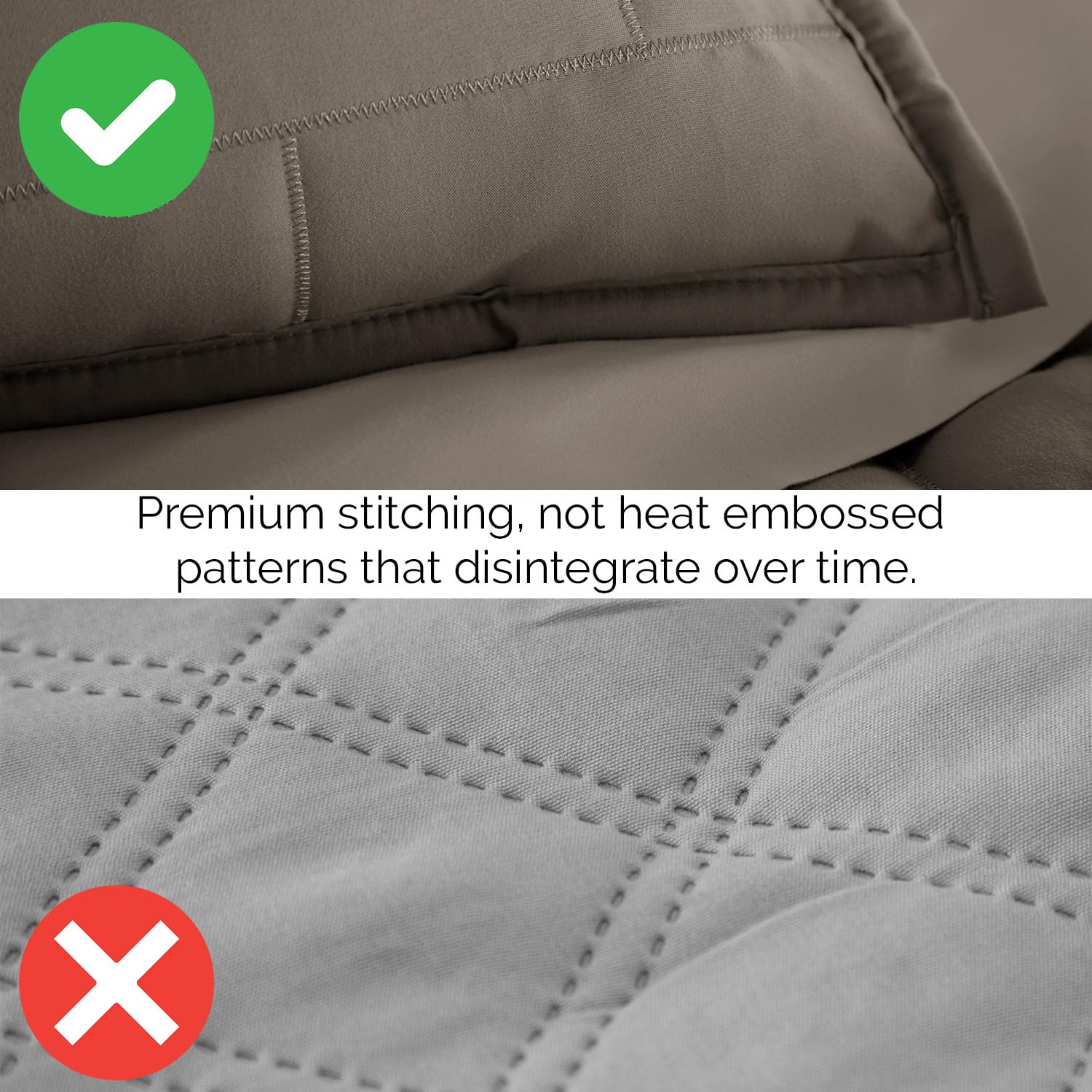 Southshore Fine Living 6-Piece Twin Daybed Comforter Set with Cover, 3 Pillow Shams, Bed Skirt & Throw Pillow - Brickyard Dark Taupe Quilt Set for Guest Room, Dorm or Small Space Bedding